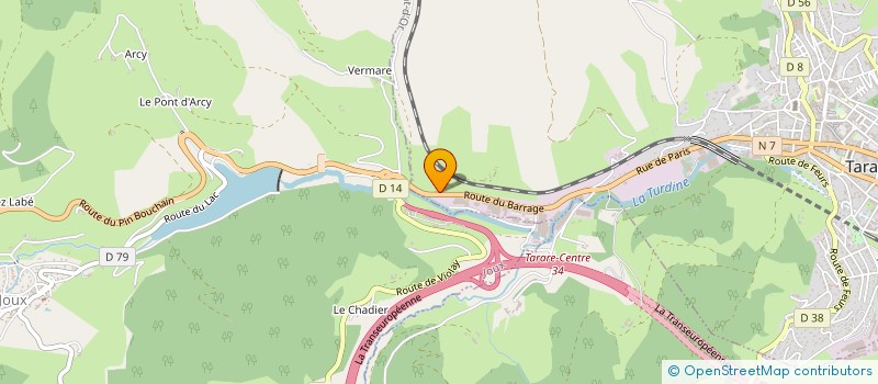 localisation de l'entreprise ELUXIDE  TARARE