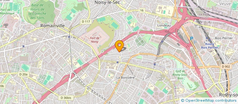 localisation de l'entreprise ELV TRANS à NOISY-LE-SEC