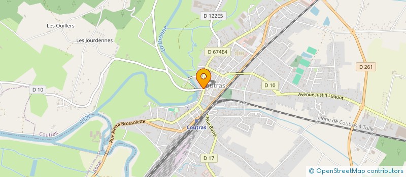 localisation de l'entreprise ELVA  COUTRAS