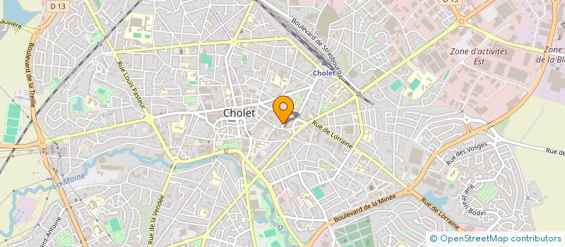 localisation de l'entreprise ELVA à CHOLET