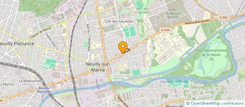 localisation de l'entreprise ELVAN COIFFURE SARL à NEUILLY-SUR-MARNE