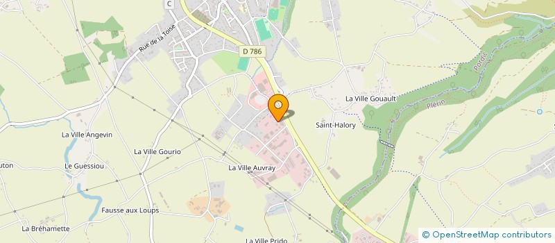 localisation de l'entreprise ELVASPORT  PORDIC