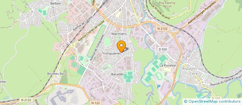 localisation de l'entreprise ELVEA SUD MASSIF CENTRAL ELEVEURS ET ACHETEURS ASSOCIES à AURILLAC