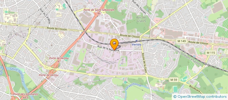 localisation de l'entreprise ELVEA44-ELEVEURS ET ACHETEURS ASS44  REZE