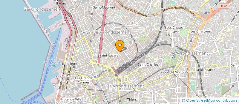 localisation de l'entreprise ELVELEC à MARSEILLE