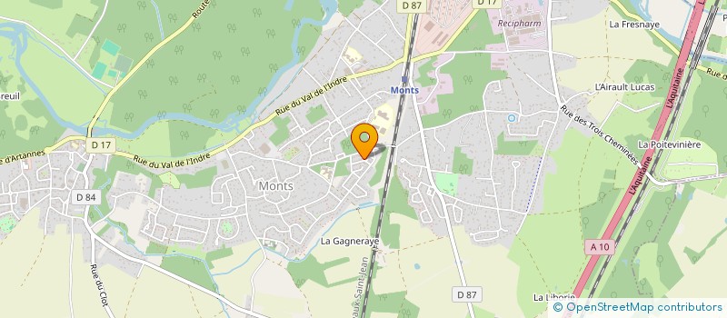 localisation de l'entreprise ELVEO  MONTS