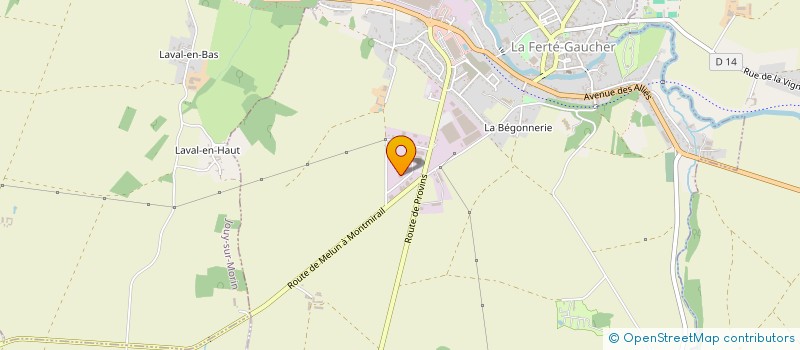 localisation de l'entreprise ELVEO à LA FERTE-GAUCHER