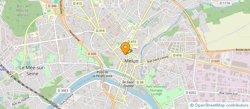 localisation de l'entreprise ELVERAX à MELUN
