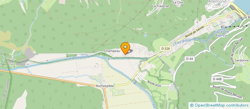 localisation de l'entreprise ELVIERRIE  ALLEMOND