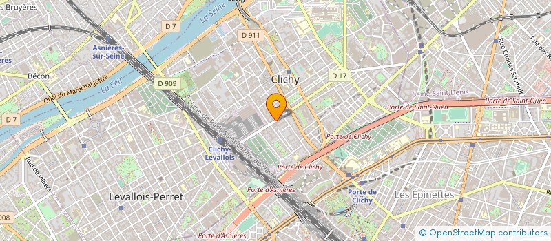 localisation de l'entreprise ELVIFRANCE à CLICHY