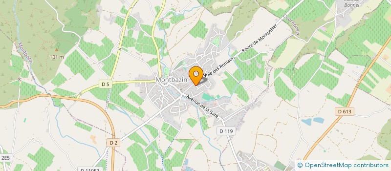 localisation de l'entreprise ELVIJE  MONTBAZIN