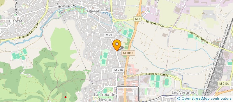 localisation de l'entreprise ELVIN  CEBAZAT