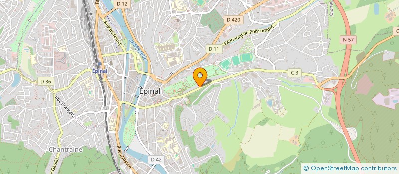 localisation de l'entreprise ELVIR à EPINAL