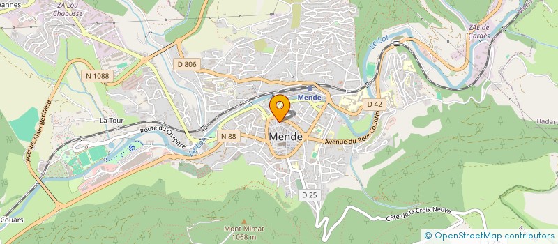 localisation de l'entreprise ELVIRA à MENDE