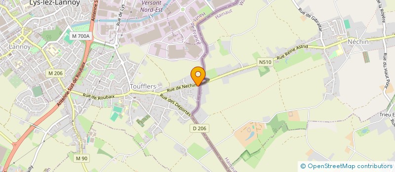 localisation de l'entreprise ELVIRA  TOUFFLERS