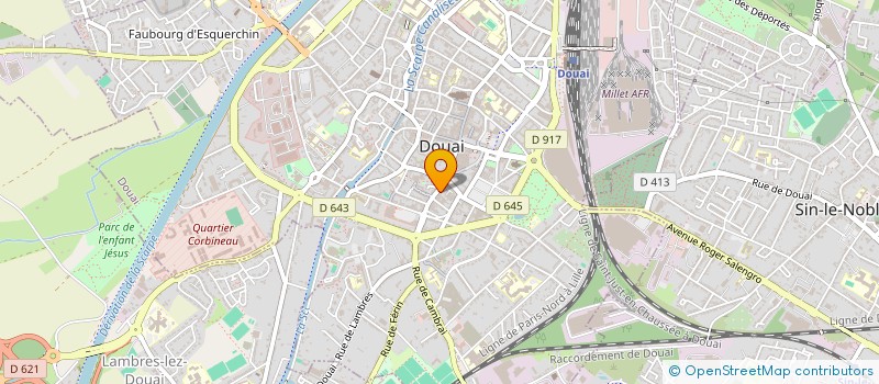 localisation de l'entreprise ELVIRA  DOUAI