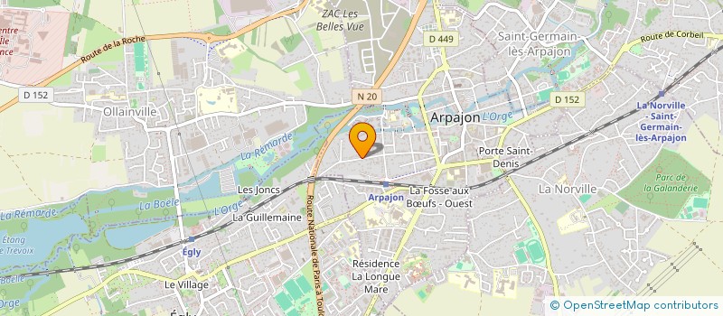 localisation de l'entreprise ELVIRA FR  ARPAJON