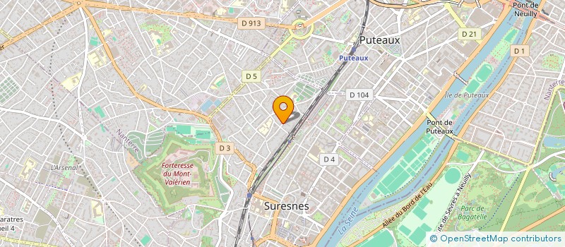 localisation de l'entreprise ELVIRE à SURESNES