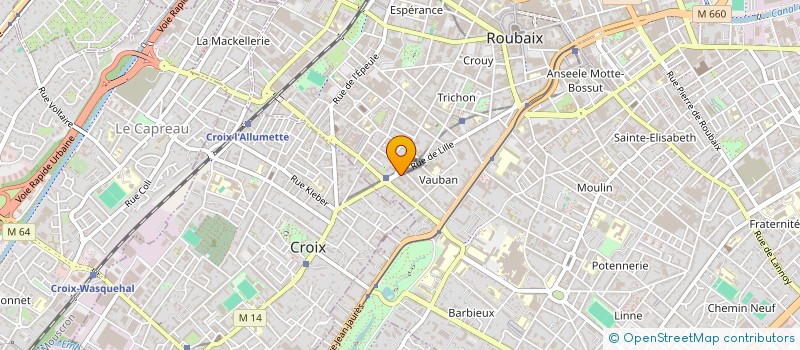 localisation de l'entreprise ELVO ASSOCIATION  ROUBAIX