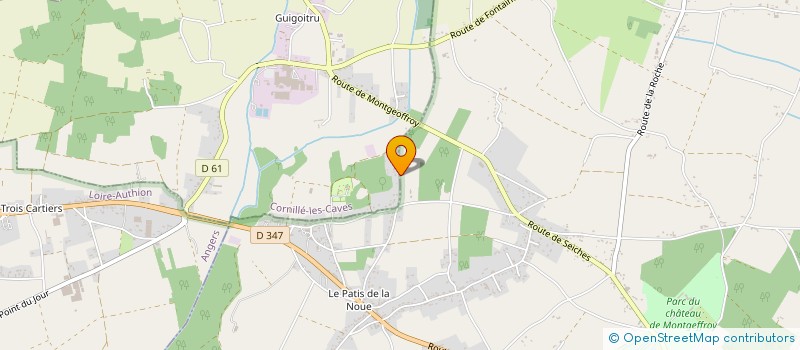 localisation de l'entreprise ELVY à LOIRE-AUTHION