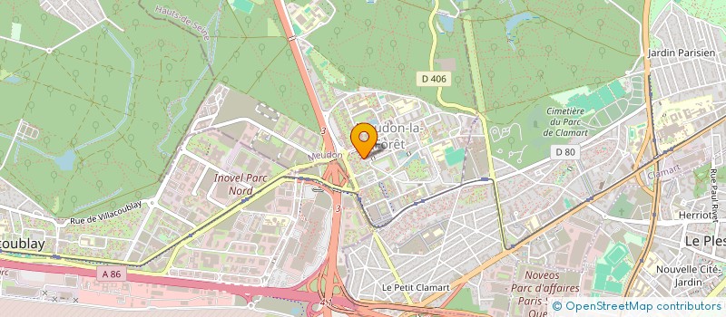 localisation de l'entreprise ELWAFA à MEUDON