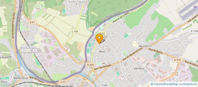 localisation de l'entreprise ELXAMI à SARREGUEMINES