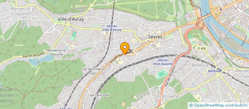 localisation de l'entreprise ELY à SEVRES