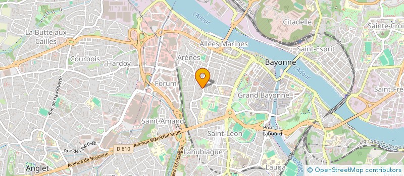 localisation de l'entreprise ELY  BAYONNE