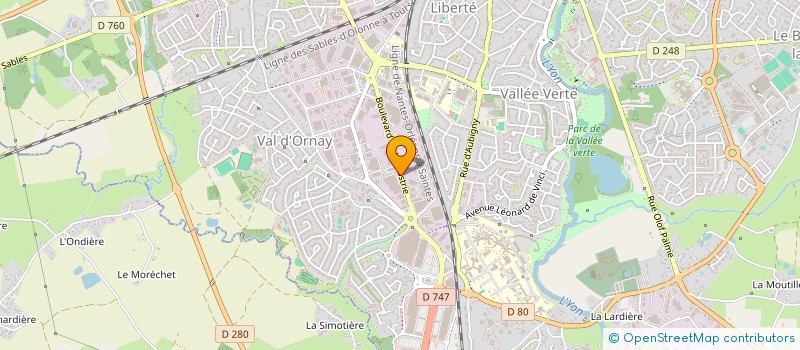 localisation de l'entreprise ELY CORPORATE à LA ROCHE-SUR-YON