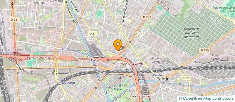 localisation de l'entreprise ELY-DECO  AUBERVILLIERS