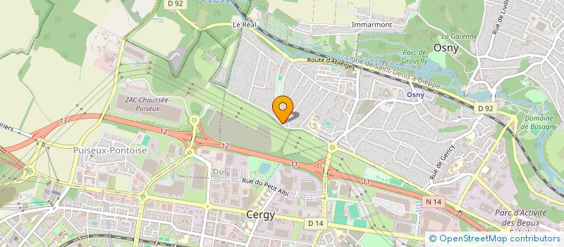 localisation de l'entreprise ELY GROUPE  OSNY