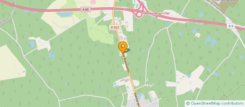 localisation de l'entreprise ELY M'AUTOS  VILLEFRANCHE-SUR-CHER