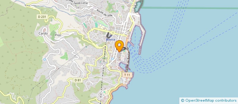 localisation de l'entreprise ELY'SA à BASTIA