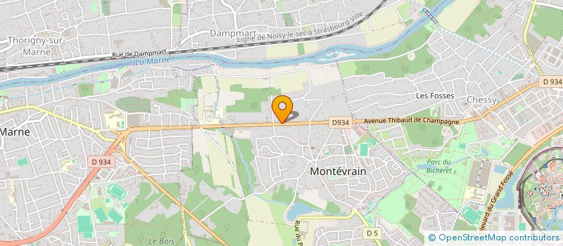 localisation de l'entreprise ELY TOURS  MONTEVRAIN