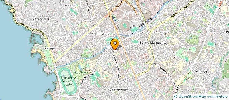 localisation de l'entreprise ELYA à MARSEILLE