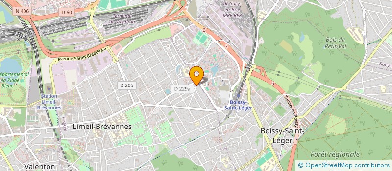 localisation de l'entreprise ELYA à LIMEIL-BREVANNES