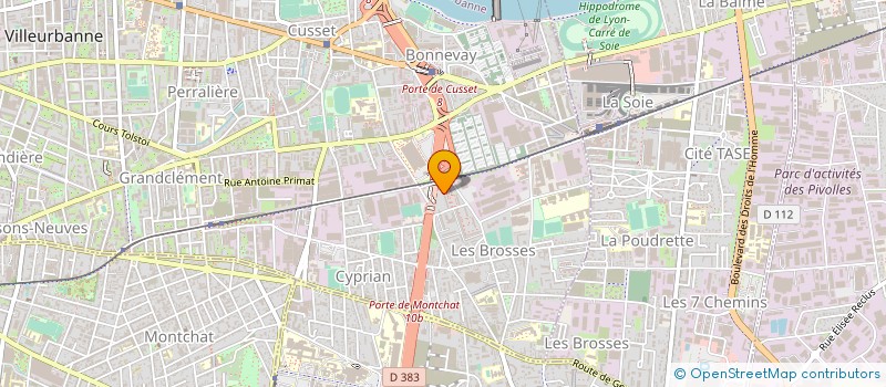 localisation de l'entreprise ELYA  MEYZIEU