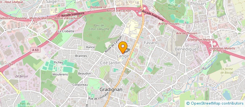 localisation de l'entreprise ELYA  GRADIGNAN