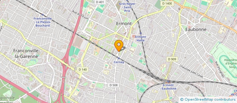 localisation de l'entreprise ELYA ESTHETIC  ERMONT