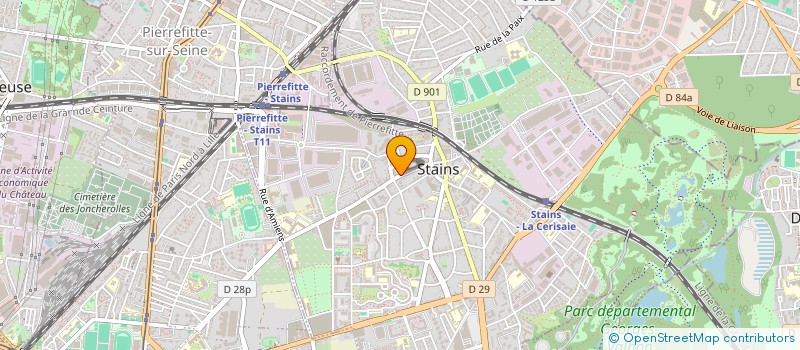 localisation de l'entreprise ELYA FORMA  STAINS