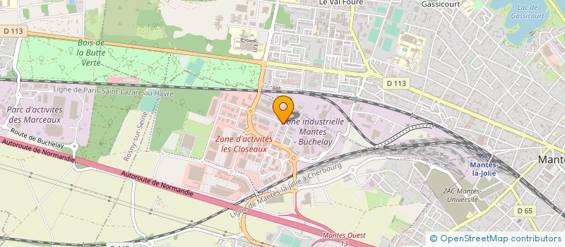 localisation de l'entreprise ELYACOM à BUCHELAY