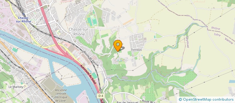 localisation de l'entreprise ELYADOR  CHASSE-SUR-RHONE