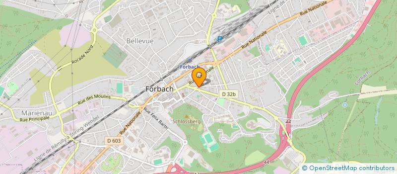 localisation de l'entreprise ELYAGA 2  FORBACH