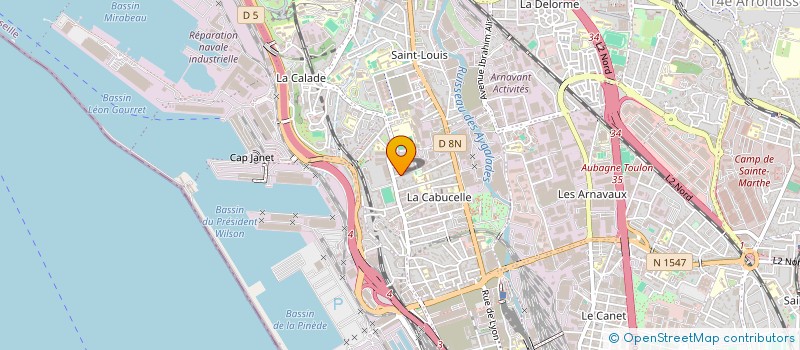 localisation de l'entreprise ELYAN IMMOBILIER à MARSEILLE