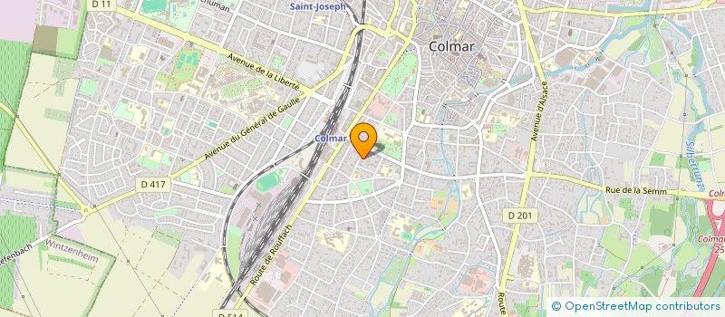 localisation de l'entreprise ELYANE  COLMAR