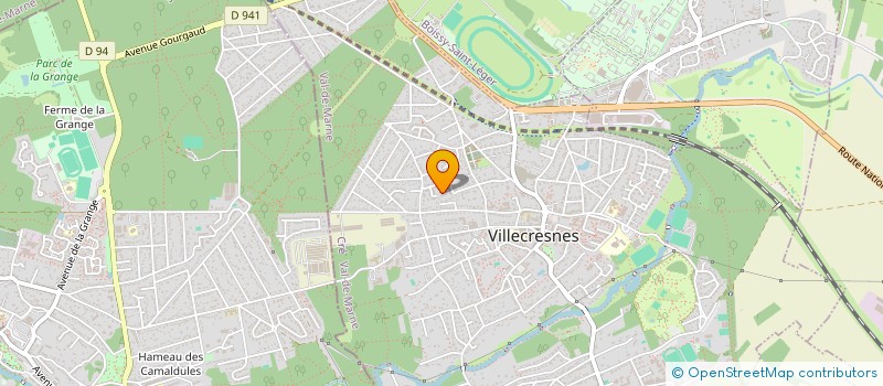 localisation de l'entreprise ELYANE  VILLECRESNES