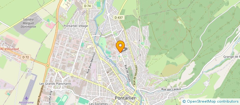 localisation de l'entreprise ELYBERT à PONTARLIER