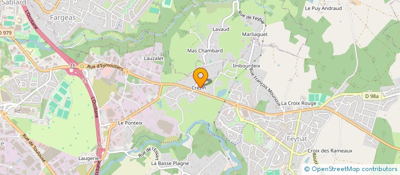 localisation de l'entreprise ELYC à FEYTIAT