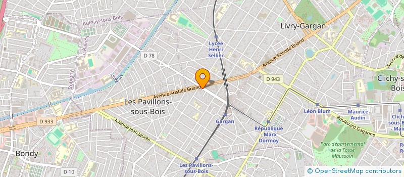localisation de l'entreprise ELYEDA  LES PAVILLONS-SOUS-BOIS