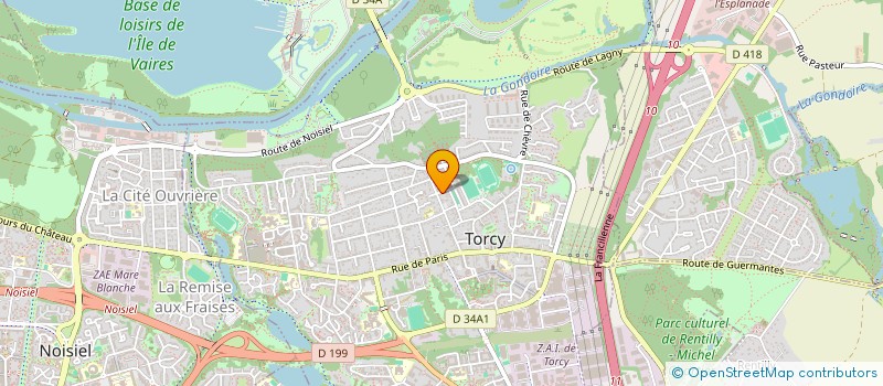 localisation de l'entreprise ELYES à TORCY
